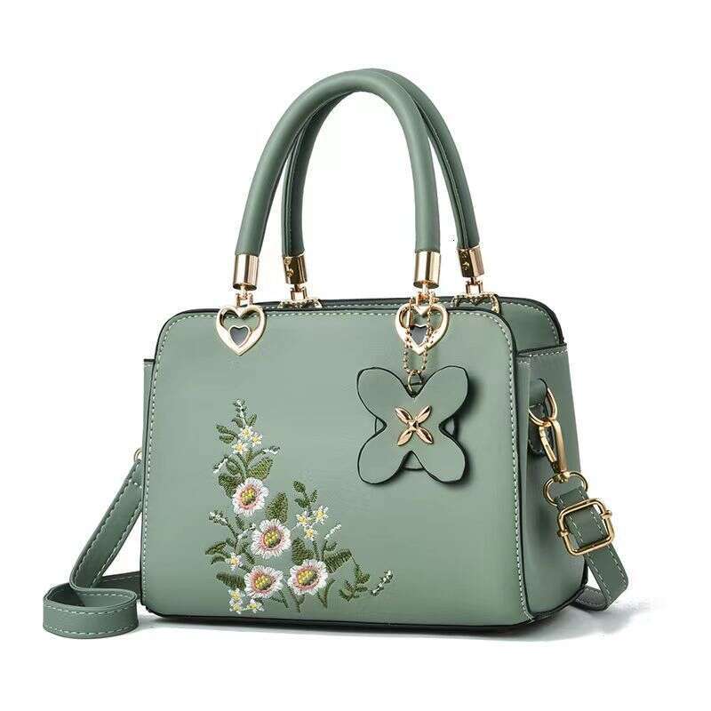 High quality and large capacity high-end temperament handbag, women's shoulder crossbody bag, new Chinese floral bags
