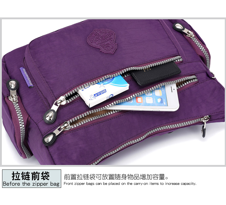 JINQIAOER new Waterproof series fashion nylon bags elegant single shoulder b a g slant bag leisure womens bag