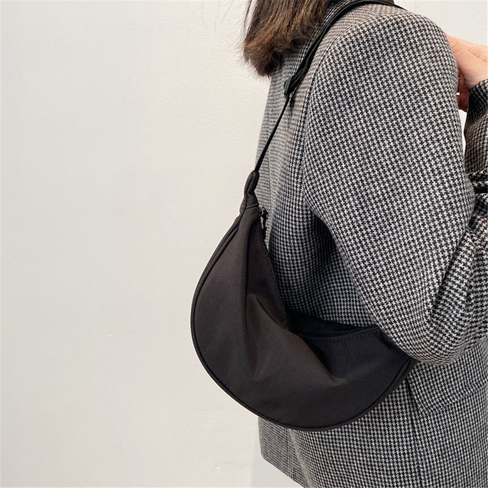 Fashion Nylon Crossbody Bag for Women Trendy Casual Hobos Underarm Bag Girls Shoulder Bags Portable Handbag