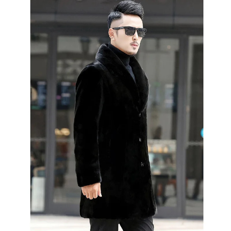 S-6XL size fashionable mens winter jacket black gray warm mint velvet mens jacket loose outdoor sports casual fur park 241107