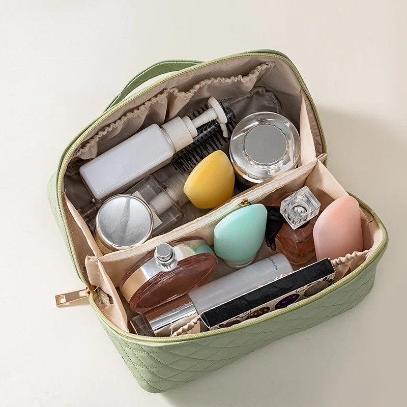 Travel Toiletries Organizer Pouch Female Storage Makeup Cases Fashion Large Capacity Portable Makeup Bag Women Cosmetic Bag