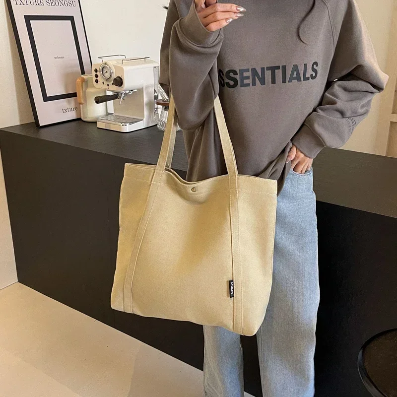 Canvas Women's Bag2024 New Pattern High-capacity Comfortable Durable Simplicity Atmosphere The Single Shoulder Bag Tote Bag