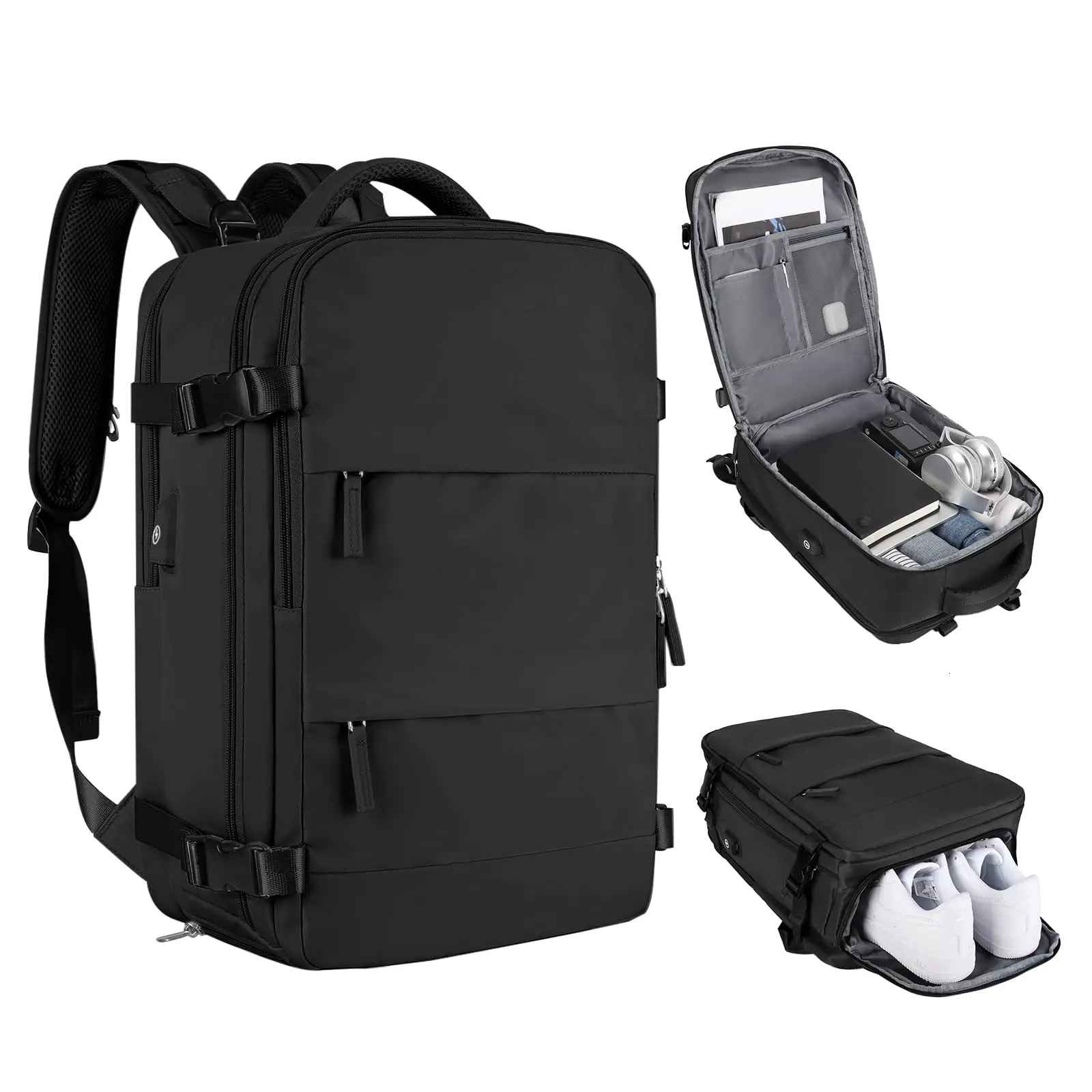 Mens large travel backpack portable backpack hiking backpack waterproof outdoor sports backpack leisure day bag 241106