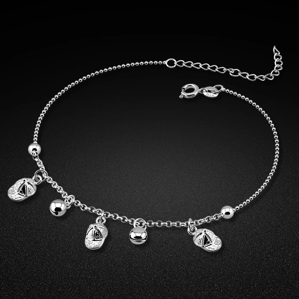 Barefoot Anklet Style Light High Quality 925 Pure Silver Sexy and Elegant Chain Anklet Womens Jewelry 241107