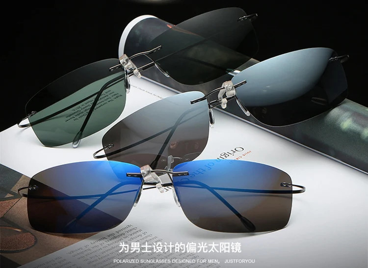 8.9g pure frameless high-definition night vision goggles polarized sunglasses memory mirror fishing sunglasses Oculos Gafas De Sol 241106