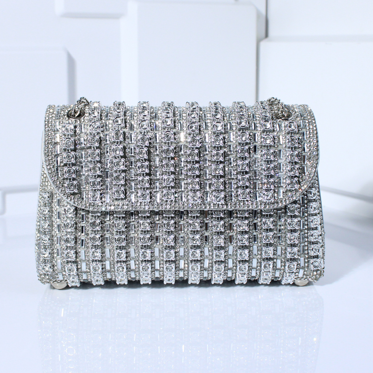 Luxury Designer Diamond Handbags Party ​Evening Clutch Purses For Women Versatile Rhinestone Shoulder Crossbody Chain Bag