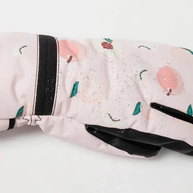 Outdoor skiing gloves touch screen skiing gloves winter wool warm mens windproof skiing board gloves 241107