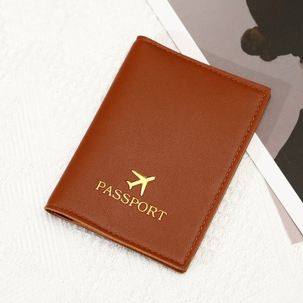 New Simple Fashion Passport Cover Cute Travel Passport Holder Wallet Gift PU Leather Card Case Cover Unisex