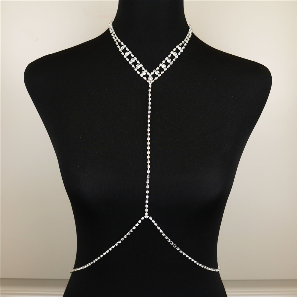 Wedding Accessories Multi-layer Rhinestone Body Waist Chain