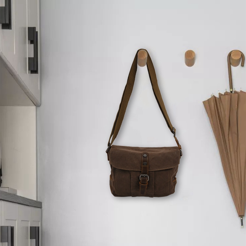 Crossbody Men'S Shoulder Bag Waterproof Canvas Bag Men'S Casual Messenger Bag