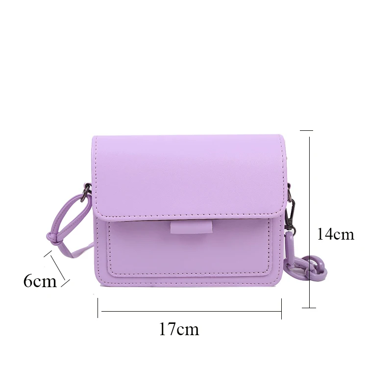 Fashion Brand Women's Small Crossbody Bag Lightweight PU Leather Messenger Bag Flap Handbag Purse Summer Travel Bag for Female