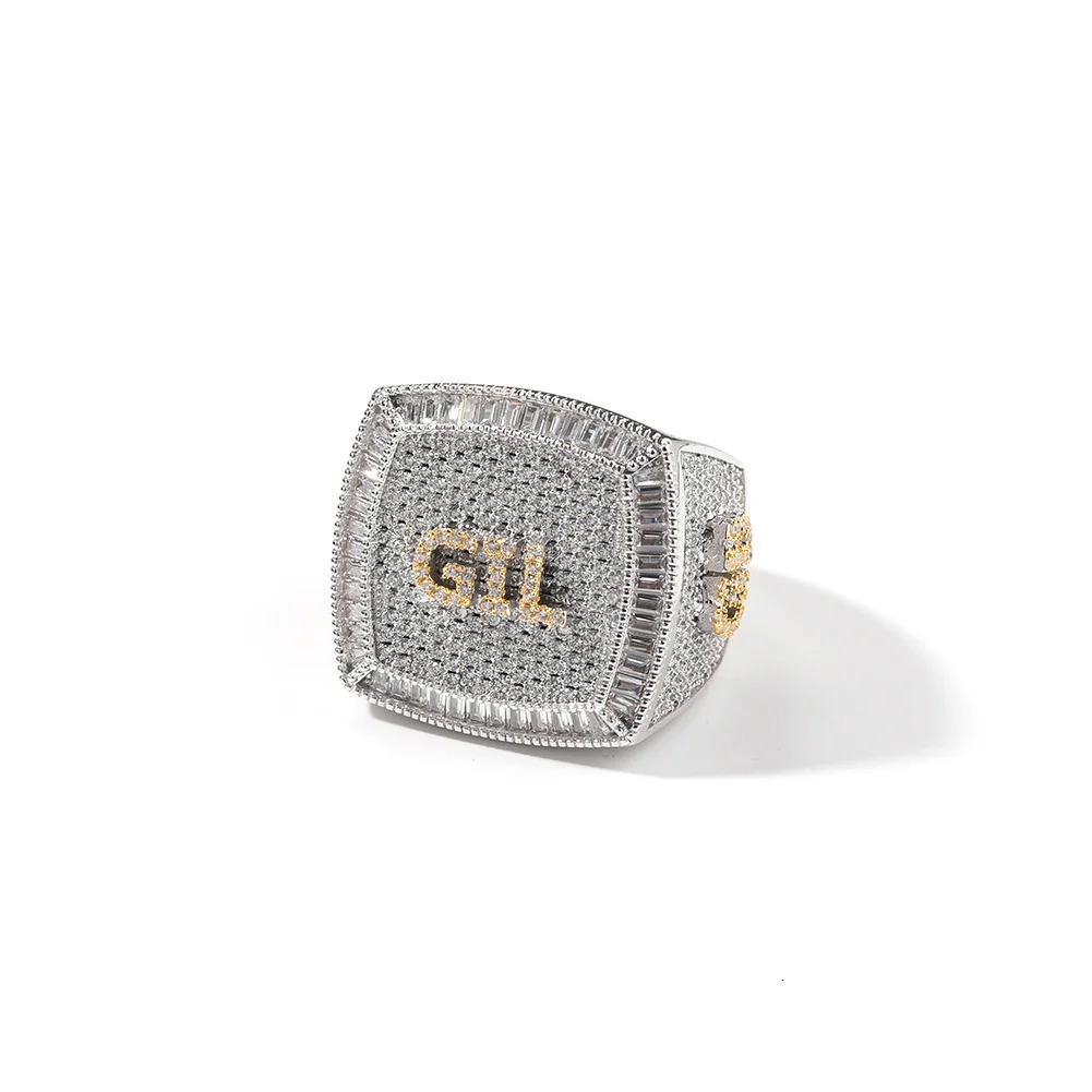 Uwin Customized Name Ring 1-9 Letter Full Ice Cube Zirconia Championship Ring Personalized Hip Hop Jewelry 241106