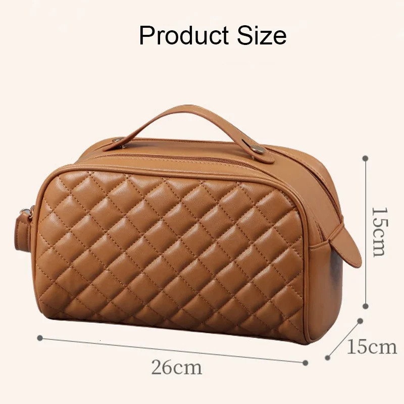 Womens portable makeup bag portable stylish easy to clean waterproof storage business travel bag 241106