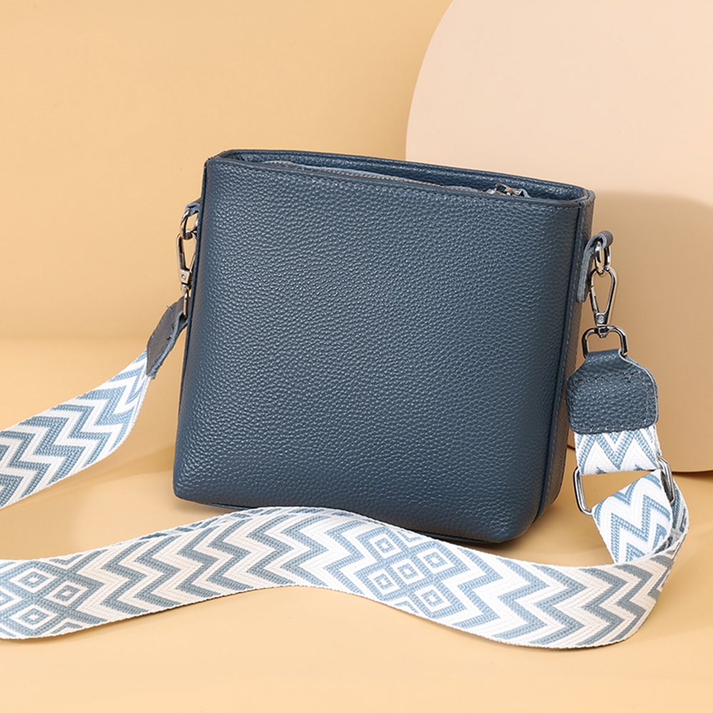 Genuine Leather Trendy Crossbody Bag Soft Designer Tote Bag with Guitar Strap Casual Shoulder Purse Satchel Purse