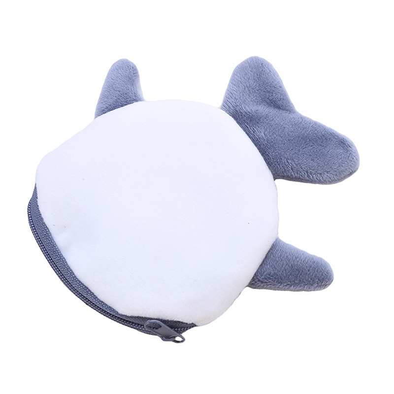 Cute Cartoon Whale Shark Coin Purse Kawaii Wallet Portable Plush Coin Bag Key Earphone Coin Organizer Pouch Zipper Bag Kids Gift
