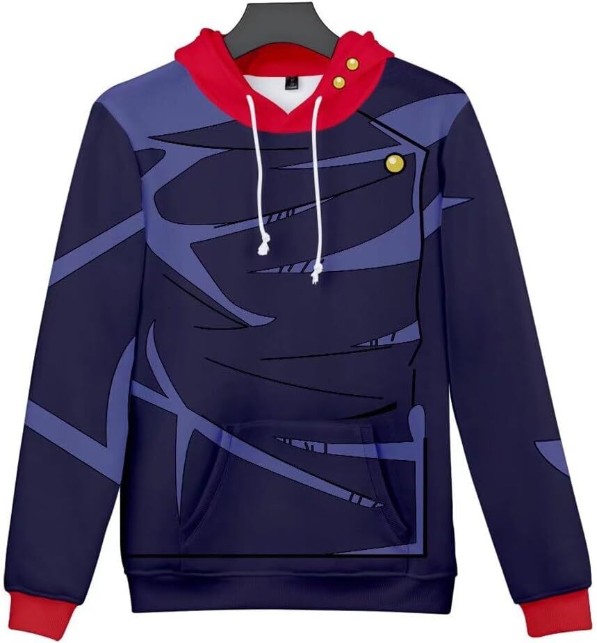 Hoodie for Mens Womens Anime Cosplay Costume 3D Hoodie Halloween Pullover Sweatshirt Graphic Hoodies sweatshirt Pullover Cool patterns