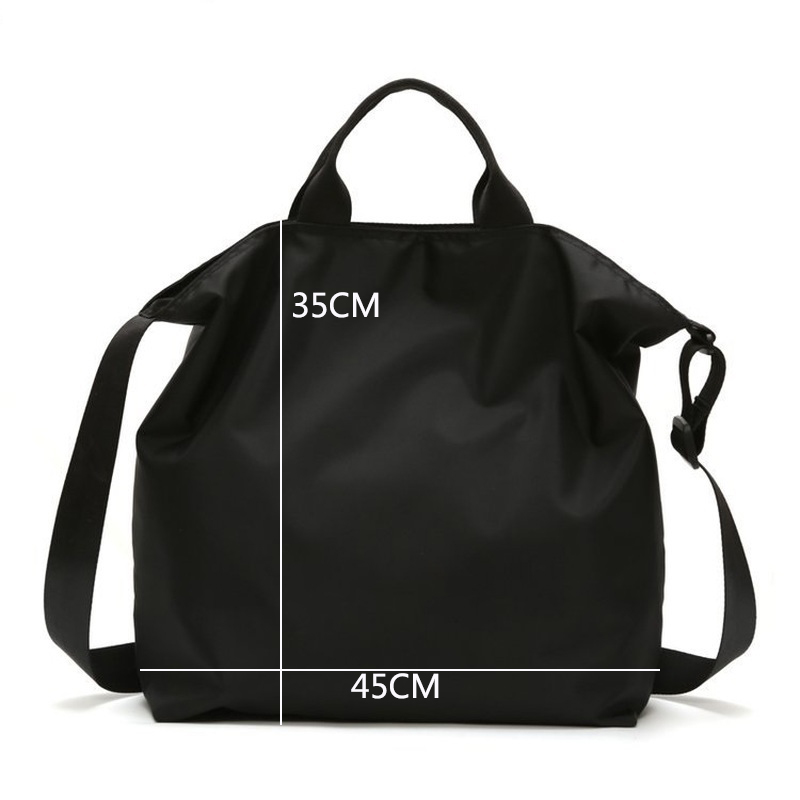 Multifunction Women Nylon Handbags Fashion Large Capacity Travel Bag Sports Shopping Shoulder Bags Black Blue Crossbody LW0156