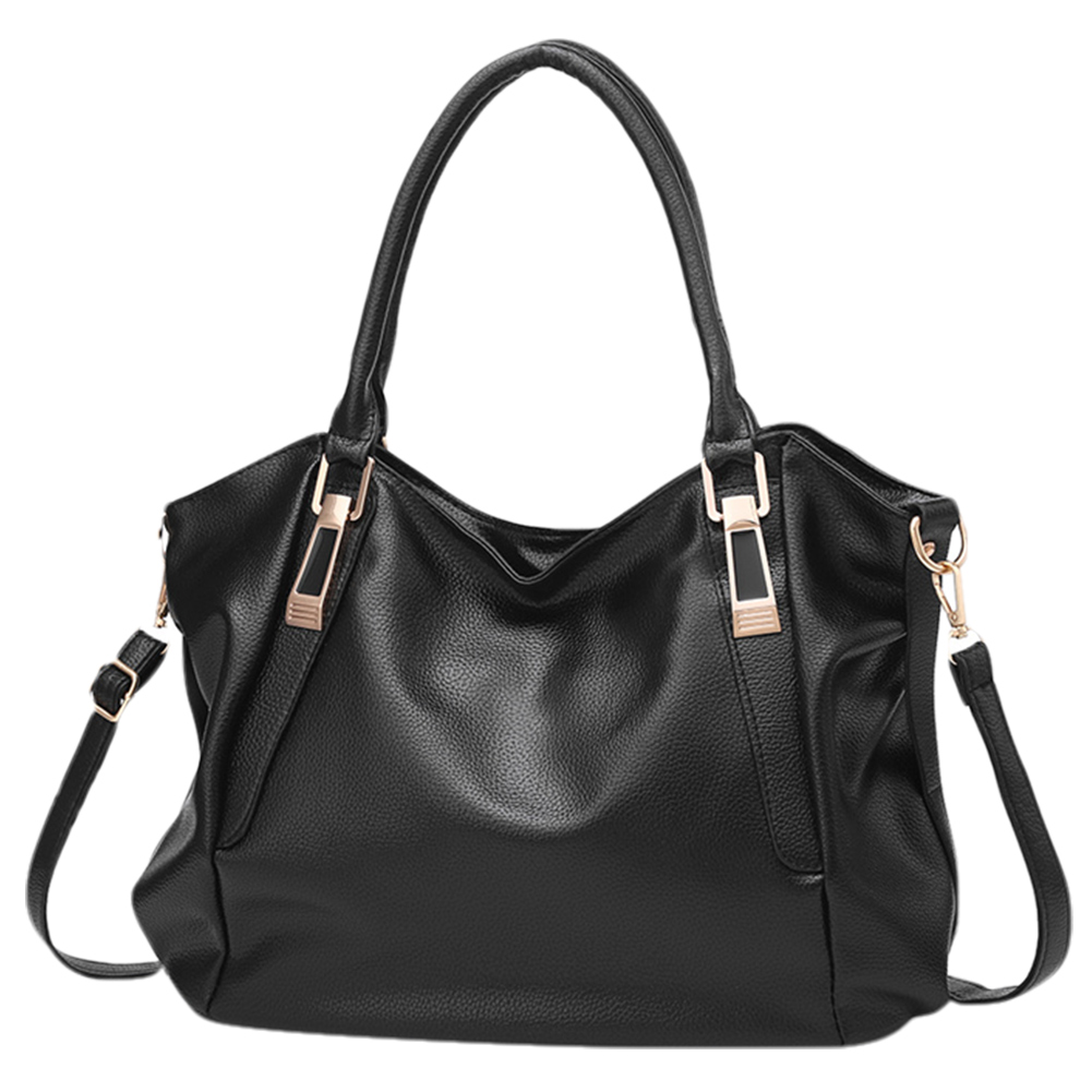 Women Trendy Commuting Bag Large Capacity PU Simple Messenger Bag Solid Color Chic Hobo Bag Adjustable Strap for Outdoor Travel