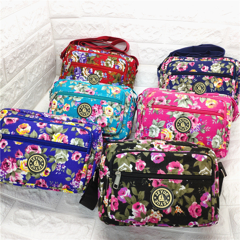 SHYAA Stall Women's Bag Source Elderly Cloth Bag Korean Canvas Straddle Purse Single Shoulder Ladies Canvas Crossbody Bag