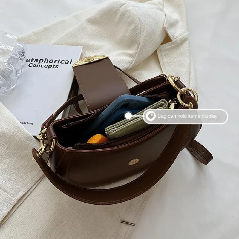 Armpit Shoulder Side Bags for Women 2023 Designer Trend Leather Small Underarm Crossbody Handbags and Purses Bags for Women