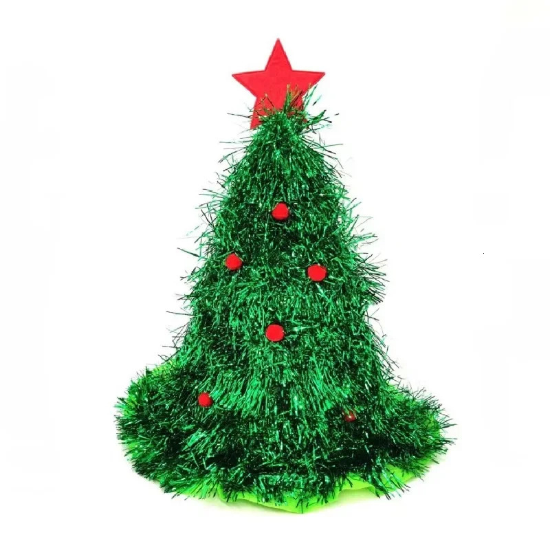 Christmas Decoration Hat Holiday Party Adult and rens Clothing Headwear Pos Props Scalp Wool Strips Christmas Hat 241106