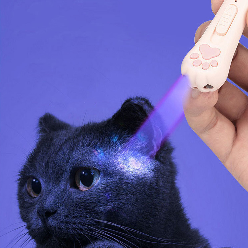 New multi-function laser pointer usb rechargeable teaser cat cat toys can switch pattern teaser cat toys wholesale