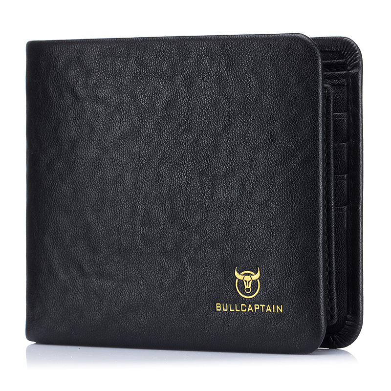 2023 New Wallet Men's Genuine Leather Short Fashion Pleats Wallet For Father's Boyfriend's Valentine's Day Birthday Easter Gift