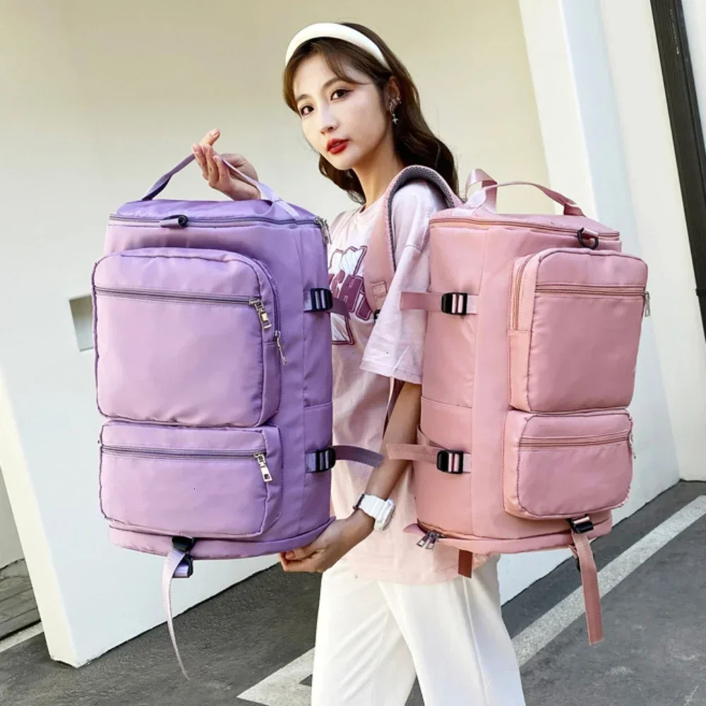 Womens Large Travel Backpack Waterproof Fashion Leisure Day Bag with Backpack Womens Sports Yoga Bag 241106ww12