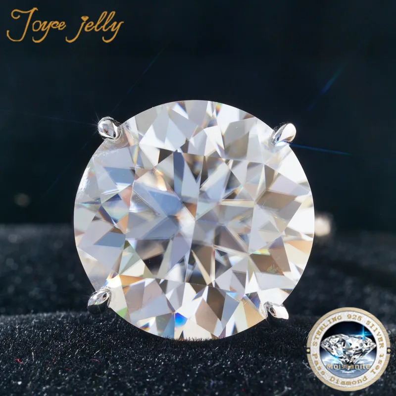 Joyce Jelly 20ct 18mm Shiny Cherokee Engagement Ring Made of Pure Silver 925 Jewelry Customized Ring 241106