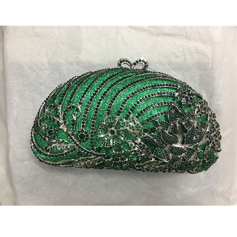 New Fashion Hollow Out Bridal Tote Bag Diamond Wedding Handbag Bridal Purse Rhinestone Bag Metallic Diamonds Bridal Party