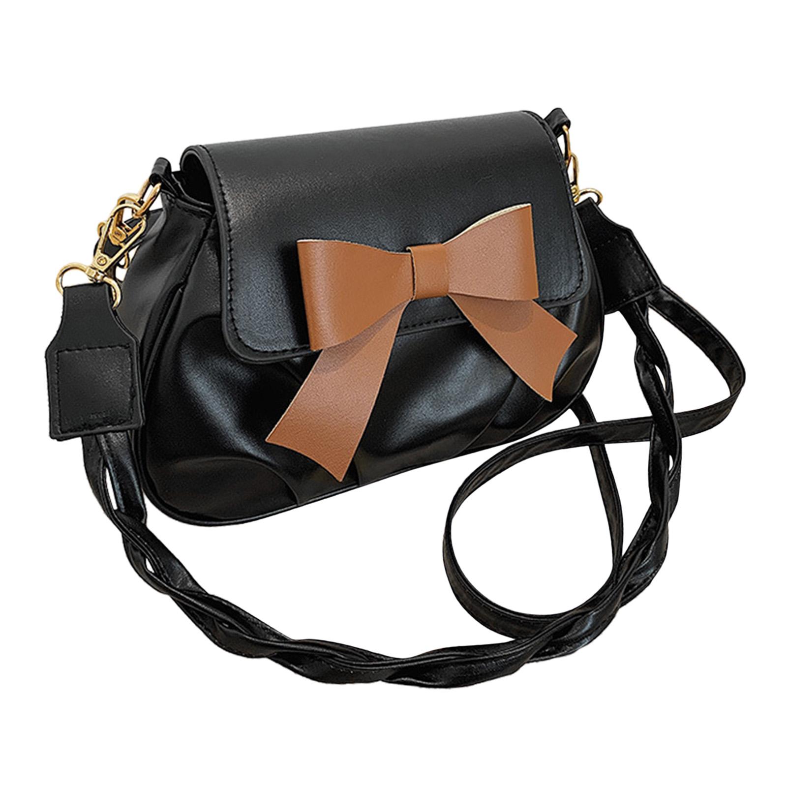 Women Crossbody Bag Elegant Trendy with Large Bowknot Removable Straps Ladies Handbag for Vacation Party Travel Outdoor Work