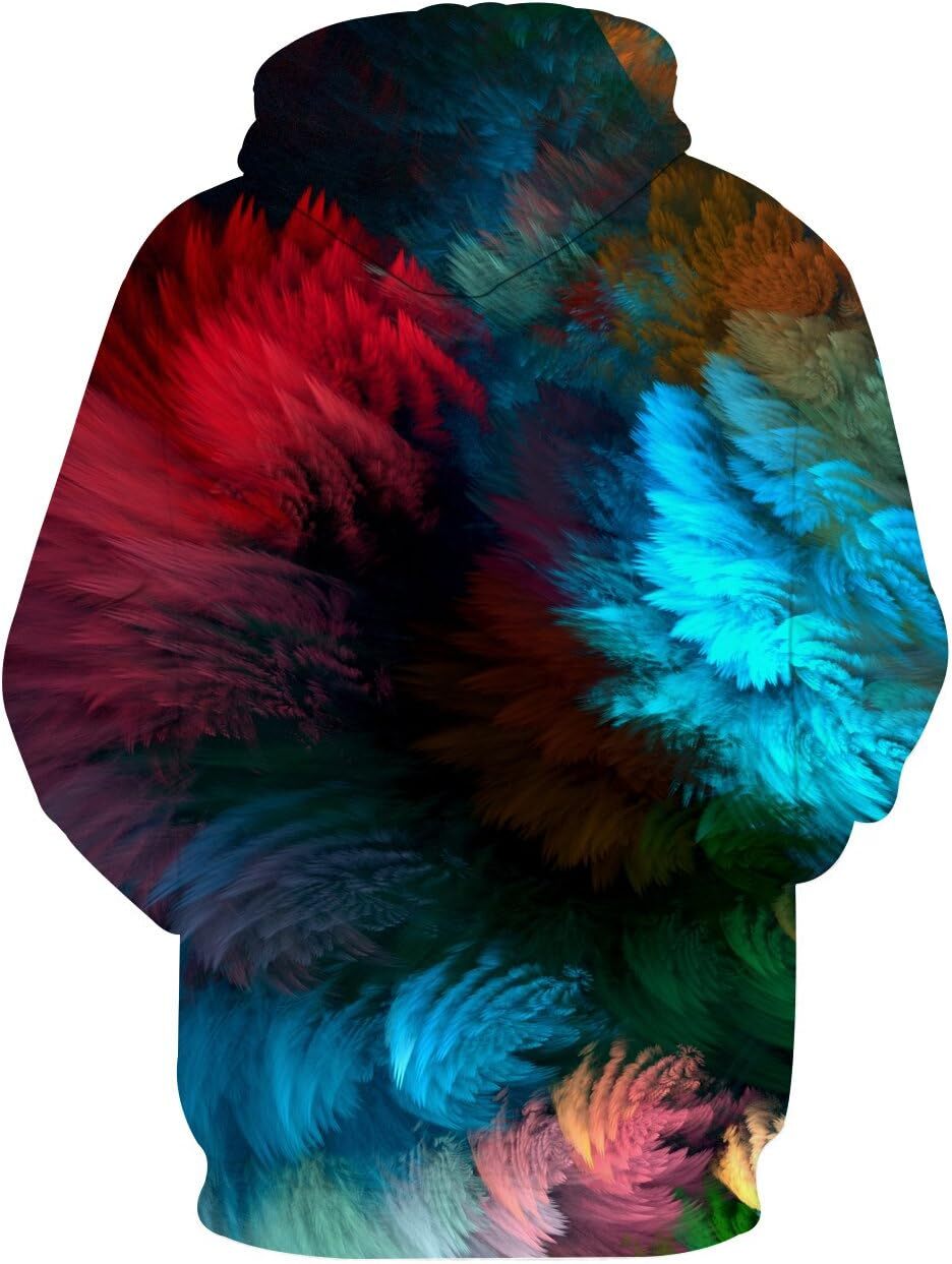 Hoodie for Mens Womens Unisex 3D Print Hoodies Graphic Space Pullover Hooded Sweatshirts for Men Women Graphic Trendy colored patterns