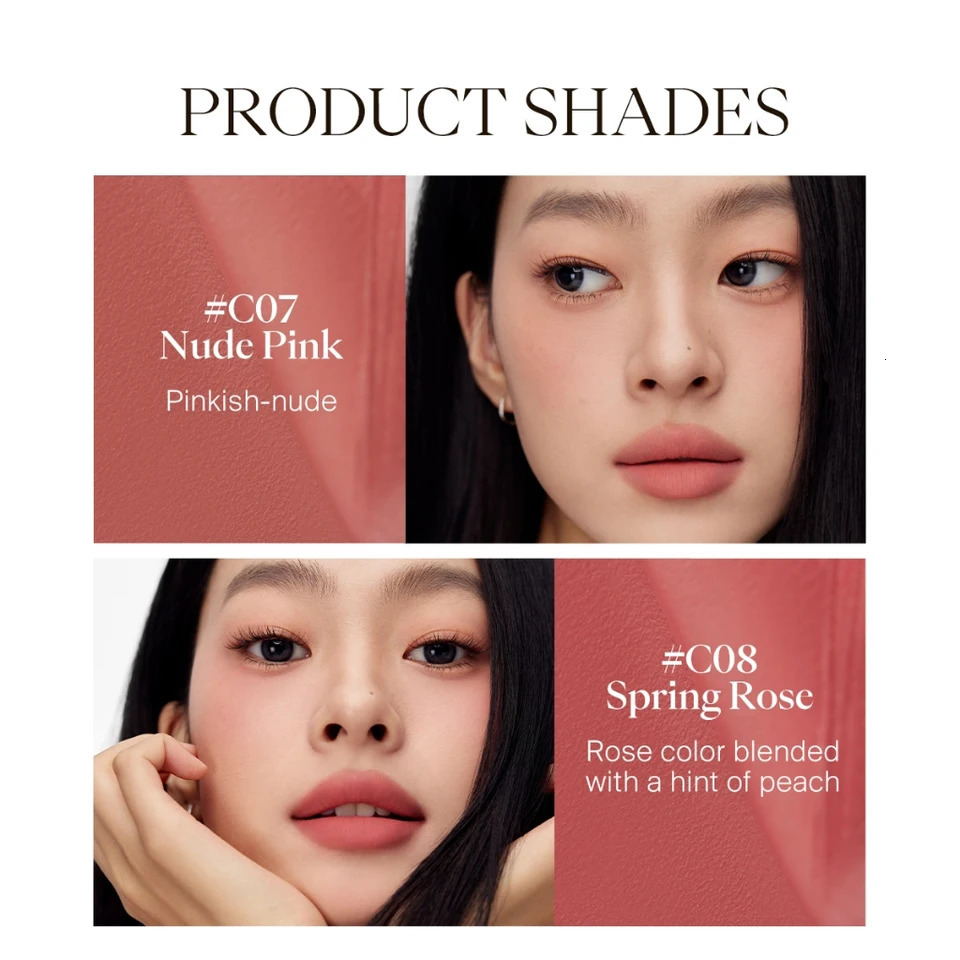 Joocyee Multi-purpose Cream Natural Look Easy to Blend Long-wearing Lip Glaze Blush Full Face Makeup Highlighting Blush Makeup 241107