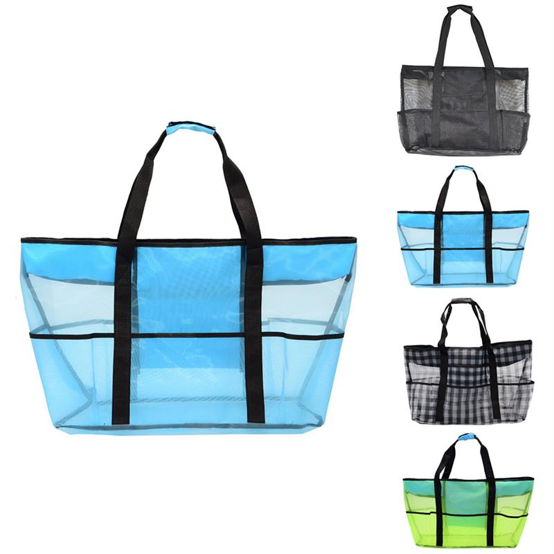 2019 New Fashion Women Handbag Summer Beach Bag Nylon Mesh Large Capacity Totes Women Shoulder Bag Bohemia New