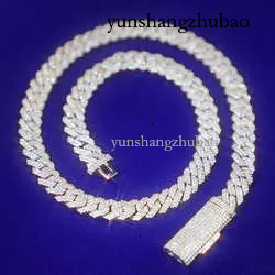 pass test 8-14mm fashion wide GRA moissanite dia gold Sterg Sier cuban k chain for Men Hip Hop necklace Free delivery to your doorstep