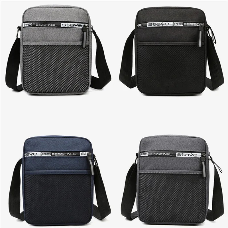 Mens Messenger Bag Crossbody Shoulder Bags Fashion Canvas Casual Handbags Small Sling Pack for Work Business Satchel Purse 241106