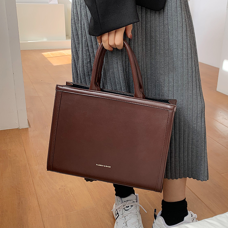 Fashion New Style Solid Color Large Tote bag PU Leather Women's Designer Handbag Female High Capacity Messenger Shoulder Bag