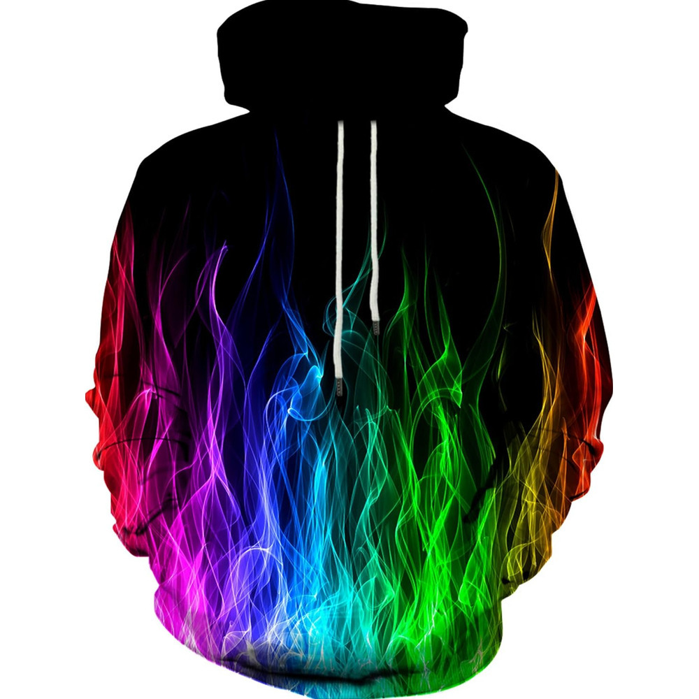 Hoodie for Mens Womens Unisex 3D Printed Hooded Sweatshirt Casual Pullover Hoodie with Big Pockets Graphic Cool colorful patterns