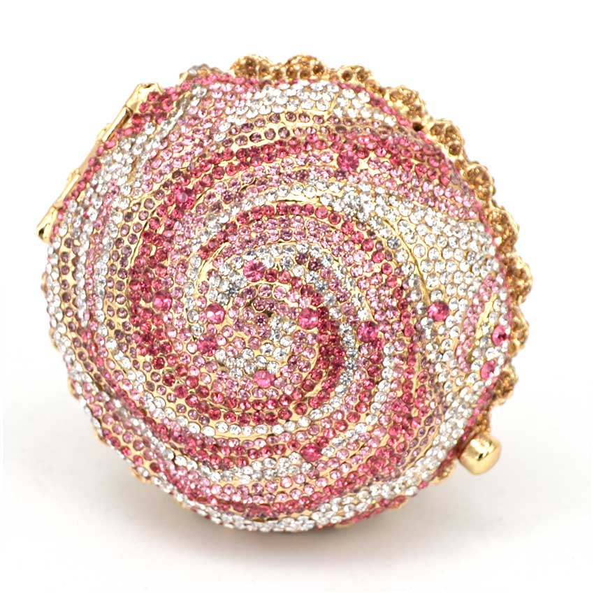 Fashion Cupcake wedding of high-grade hot drilling dinner crystal clutch bag red cakes evening bags stylish diamond party bag