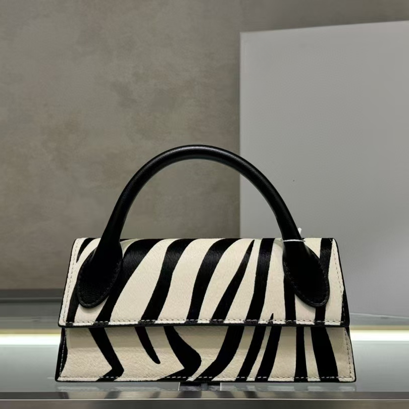 Zebra Print Shoulder Bags Le Chiquito Long Top Handle Bags Designer Luxurys Real Leather Bag Small Totes Woman Fashion Messenger Bag Clutch Purses And Handbags 2945