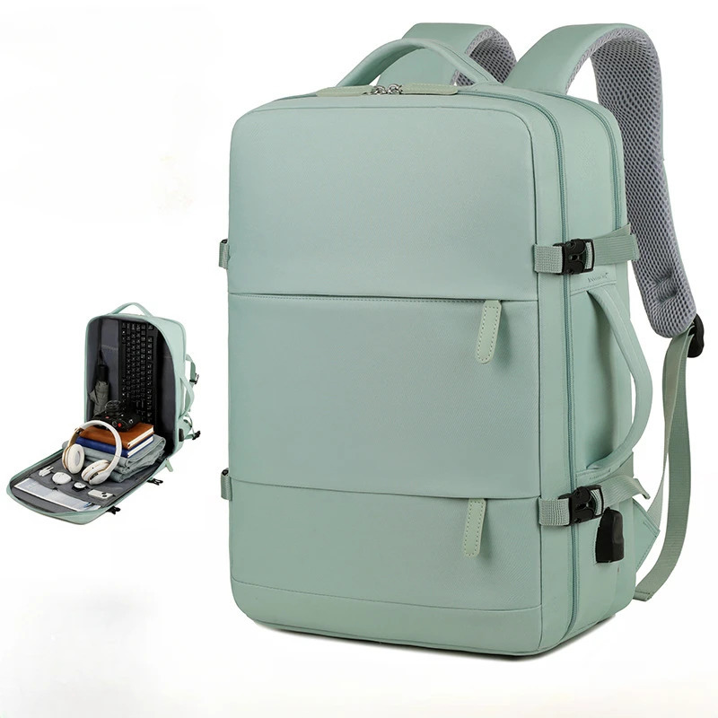 2024 mens large capacity travel multifunctional backpack with shoe storage multi-layer dry and wet separation waterproof 241106