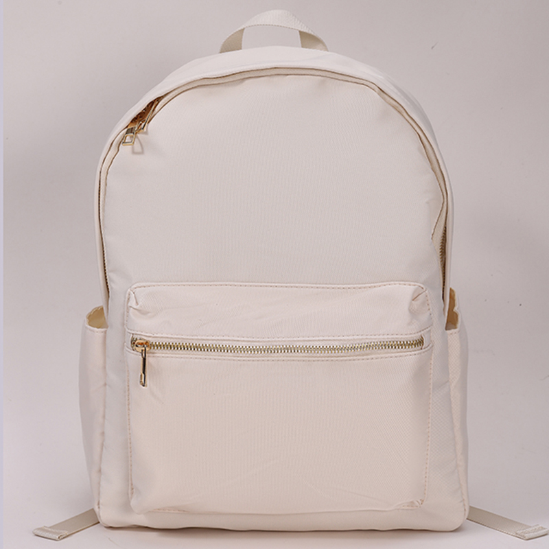 stock large capacity customizable logo travel storage bag Macaron Candy Color New Light Pink nylon backpack