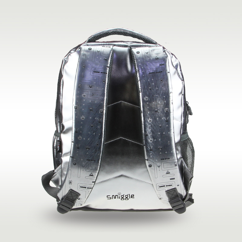 Australia Smiggle hot-selling original children's backpack cool backpack travel bag silver game console big schoolbag 16 inch