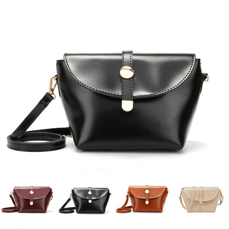 Vintage Small Women Shoulder Bag Chic PU Leather Mini Shell Crossbody Bag For Female Girls Teenagers