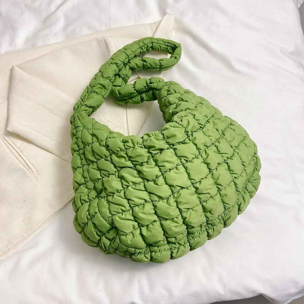 Womens bedding handbag large inflatable handbag lightweight mattress shoulder bag fashionable Y2K style cross body wallet 241107