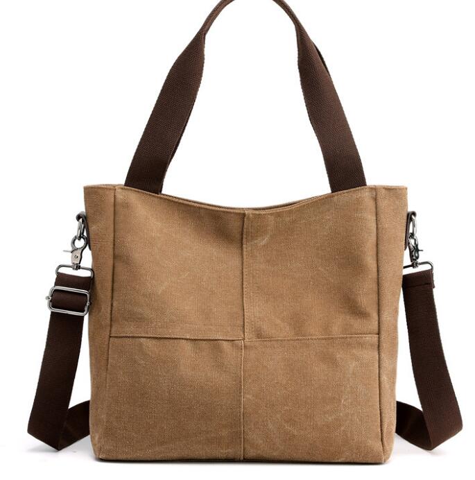 2019 New fashion casual slung ladies bag simple wild handbag ladies canvas bag