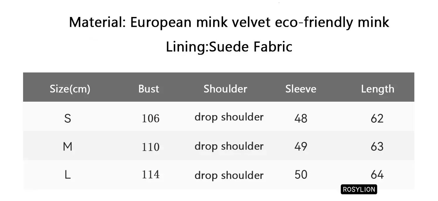 Mink womens fashionable V-neck European mink velvet coat loose faux mink velvet jacket womens gray brown streetwear 241107