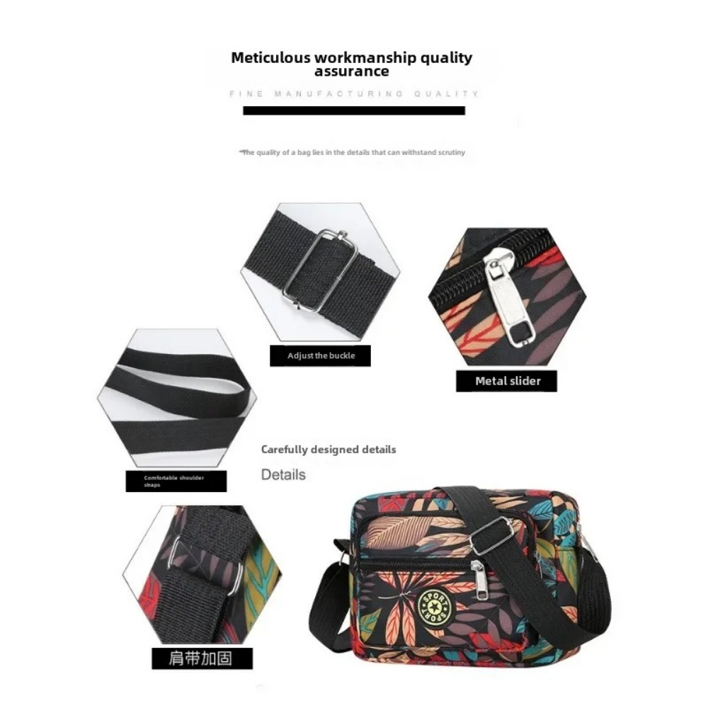 Oxford Cloth Women's Crossbody Bag 2024 Cloth Casual Backpack Messenger Nylon Canvas Bag Shoulder Middle-aged Mother Handbag