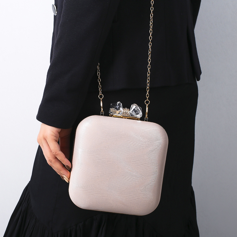 Versatile Evening Party Clutch Bag Women Fashion Leather Shoulder Bag with Pearl Handle Handbags Luxury Purse Sac A Main Femme