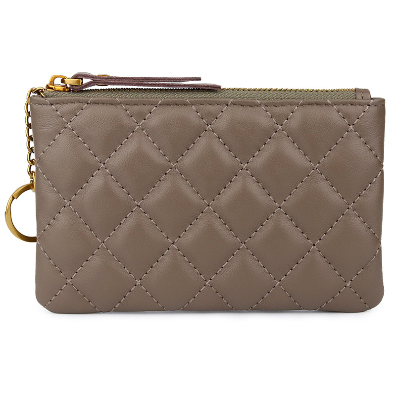 Classic Designer Mini Coin Purse Pouch Small Change Wallet Sheepskin Genuine Leather Girls Bags Fashion Brand Key Chain Coin Bag